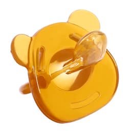 Пустышка с держателем «Мишка», набор в контейнере, коричневый