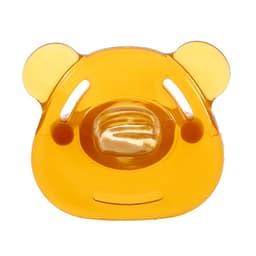 Пустышка с держателем «Мишка», набор в контейнере, коричневый