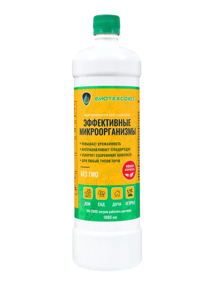 Удобрение «Биотехсоюз», стимулятор, для всех видов культур, биоудобрение,1 л