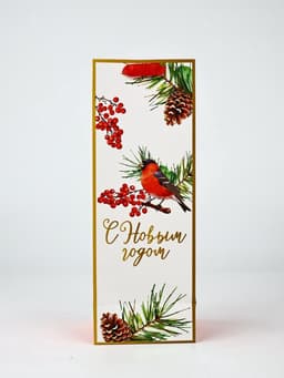 Набор пакетов под бутылку подарочных «С Новым годом», 3 шт., тиснение, 36×13×10 см