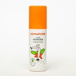 Спрей от укусов лесных и таежных клещей "Комарофф", Антиклещ, 125 мл