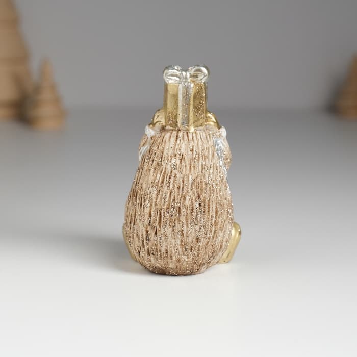 Фигурка полистоун «Ёжик коричневый», 4.8×4.5×8.2 см, МИКС