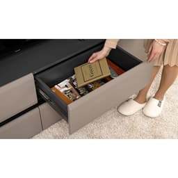 Гостиная «МОБИ. Сидней» комплект из 5 модулей, 2649×413×2052 мм, цвет антрацит/веллюто капучино