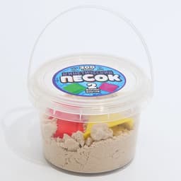 Кинетический песок, 2 формочки, 200 г, белый