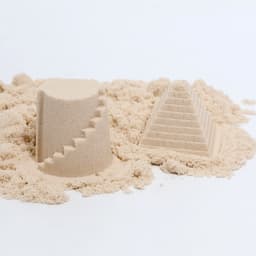 Кинетический песок, 2 формочки, 200 г, белый