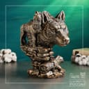 Фигура гипс «Волк» 24×22×33 см, под бронзу
