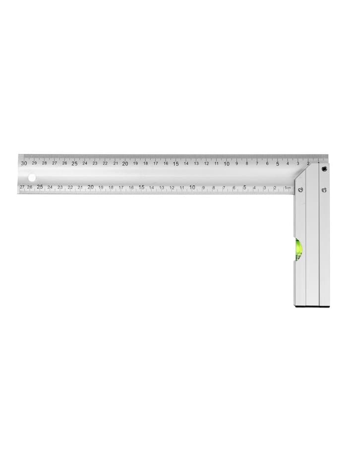 Угольник алюминиевый с уровнем ТУНДРА, 300 мм
