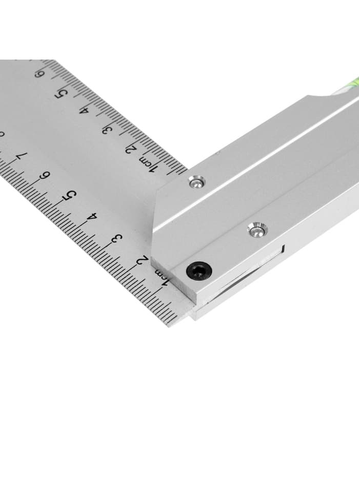 Угольник алюминиевый с уровнем ТУНДРА, 300 мм