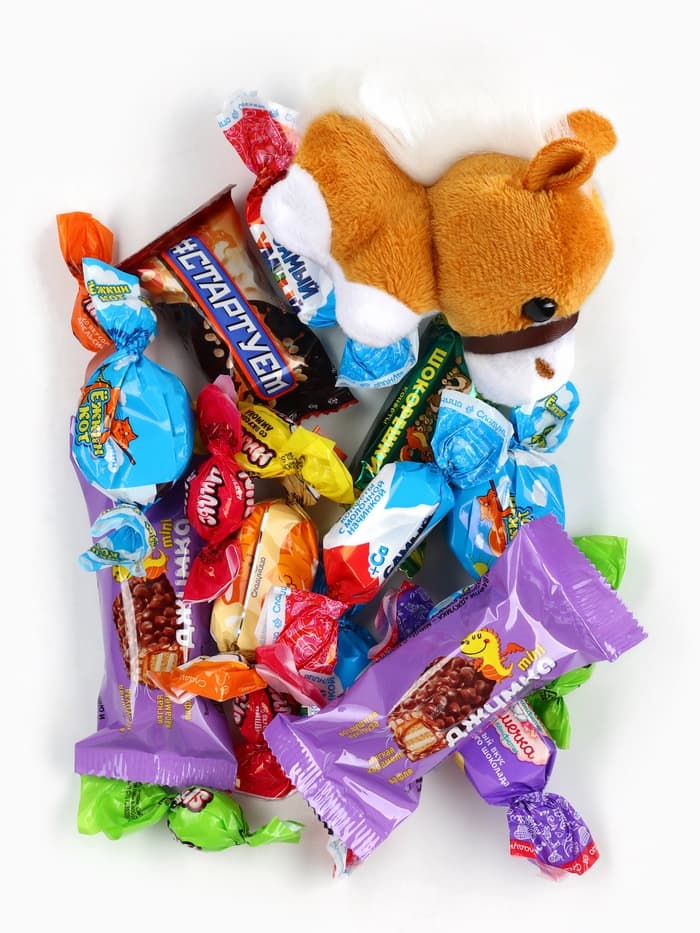 Сладкий детский новогодний подарок «С новым годом», конфеты + мягкая игрушка, 250 г