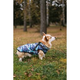 Куртка для собак со шлейкой, размер М (ДС 32 см, ОШ 28 см, ОГ 42 см), камуфляжная