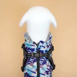 Куртка для собак со шлейкой, размер XL ( ДС 40 см, ОШ 34 см, ОГ 50 см), камуфляжная