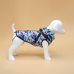 Куртка для собак со шлейкой, размер 2XL ( ДС 45 см, ОШ 40 см, ОГ 58 см), камуфляжная