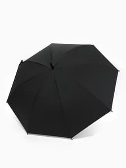 Зонт - трость полуавтоматический «Однотонный», 8 спиц, R=52/58 см, D=104 см, чёрный