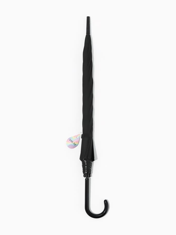 Зонт - трость полуавтоматический «Однотонный», 8 спиц, R=52/58 см, D=104 см, чёрный