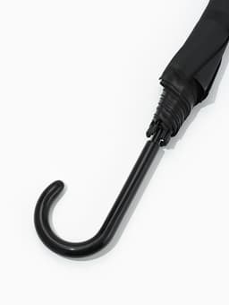 Зонт - трость полуавтоматический «Однотонный», 8 спиц, R=52/58 см, D=104 см, чёрный