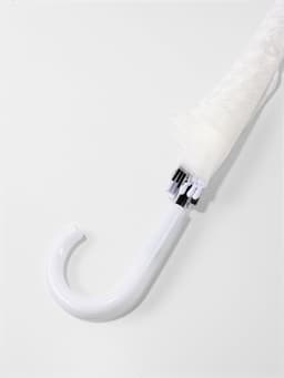 Зонт - трость полуавтоматический, 8 спиц, R=51/58 см, d=102 см, белый