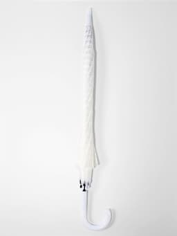 Зонт - трость полуавтоматический, 8 спиц, R=51/58 см, d=102 см, белый