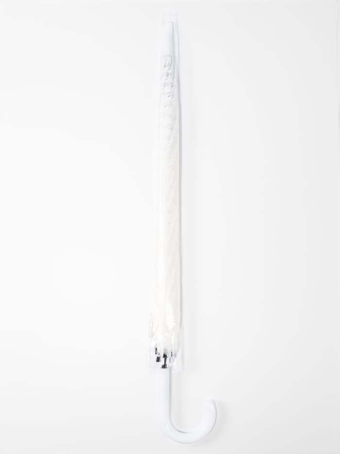 Зонт - трость полуавтоматический, 8 спиц, R=51/58 см, d=102 см, белый