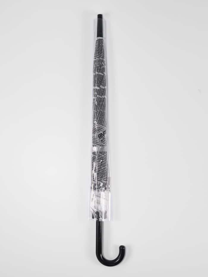 Зонт - трость полуавтоматический «Газета», 8 спиц, R=47/54 см, d=94 см, серый