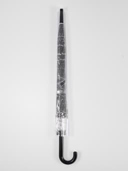 Зонт - трость полуавтоматический «Газета», 8 спиц, R=47/54 см, d=94 см, серый