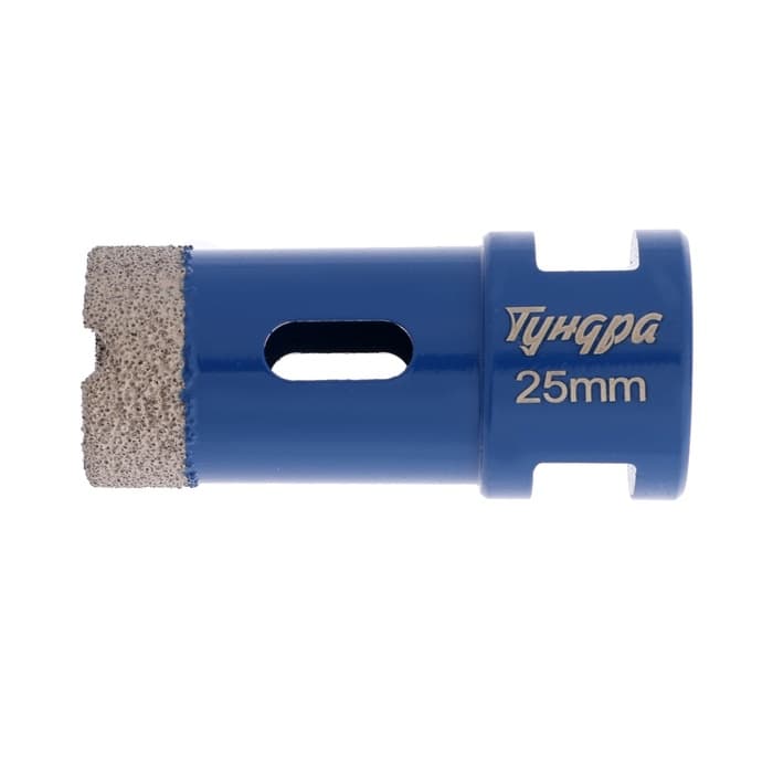 Коронка алмазная ТУНДРА, для УШМ, 25×35.8 мм, М14