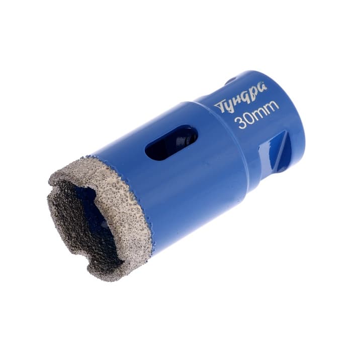 Коронка алмазная ТУНДРА, для УШМ, 30×35.8 мм, М14