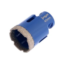 Коронка алмазная ТУНДРА, для УШМ, 40×35.8 мм, М14