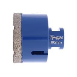 Коронка алмазная ТУНДРА, для УШМ, 60×35.8 мм, М14