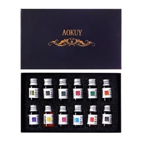 Набор чернил для рисования, 12 штук, 12 цветов, 7 мл