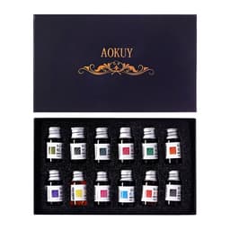 Набор чернил для рисования, 12 штук, 12 цветов, 7 мл