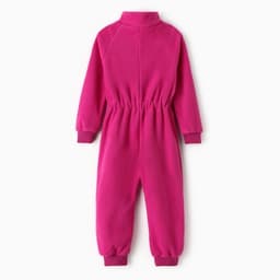 Комбинезон детский, воротник-стойка, фиолетовый, рост 98-104 см