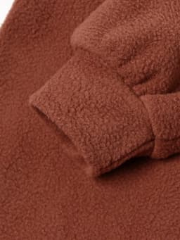 Комбинезон детский флисовый, коричневый, рост 104-110 см