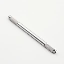 Ручка - манипула для тату и татуажа, 12×0.9 см, серебристая