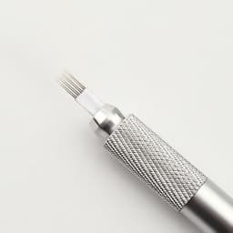 Ручка - манипула для тату и татуажа, 12×0.9 см, серебристая