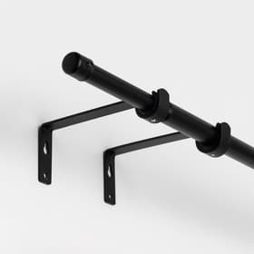 Карниз однорядный кованый, 160-300 см, телескопический, металл, чёрный