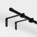 Карниз однорядный кованый, 160-300 см, телескопический, металл, чёрный