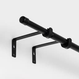 Карниз однорядный кованый, 160-300 см, телескопический, металл, чёрный