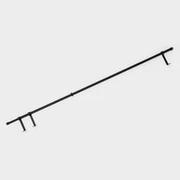 Карниз однорядный кованый, 160-300 см, телескопический, металл, чёрный