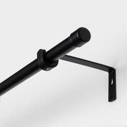 Карниз однорядный кованый, 160-300 см, телескопический, металл, чёрный