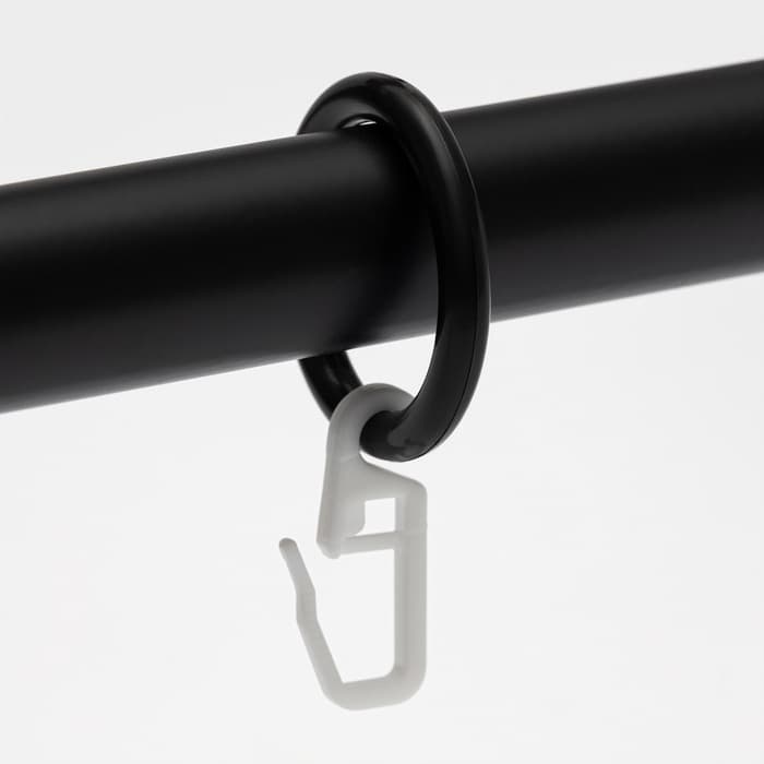 Карниз однорядный кованый, 160-300 см, телескопический, металл, чёрный