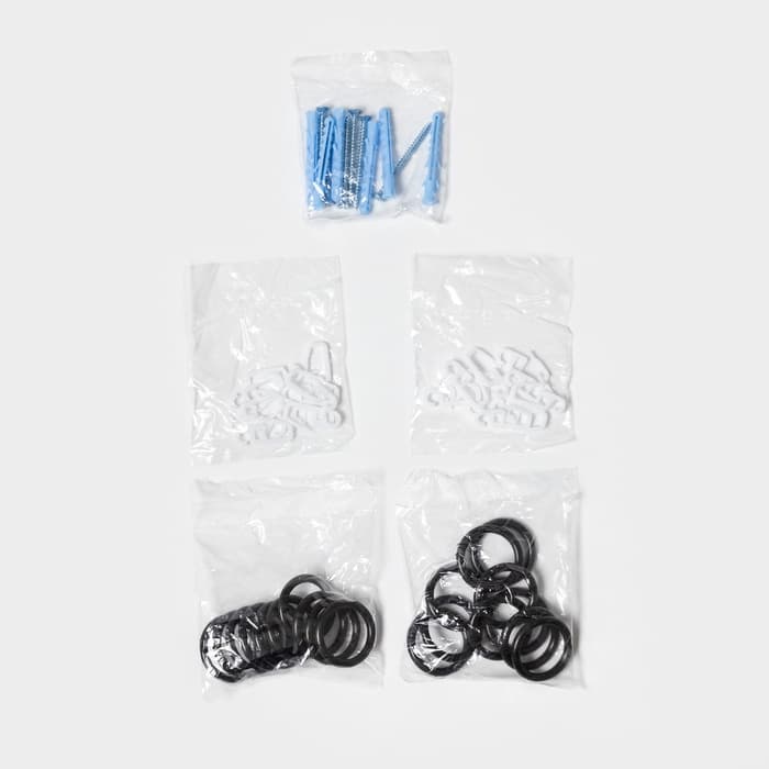 Карниз однорядный кованый, 160-300 см, телескопический, металл, чёрный