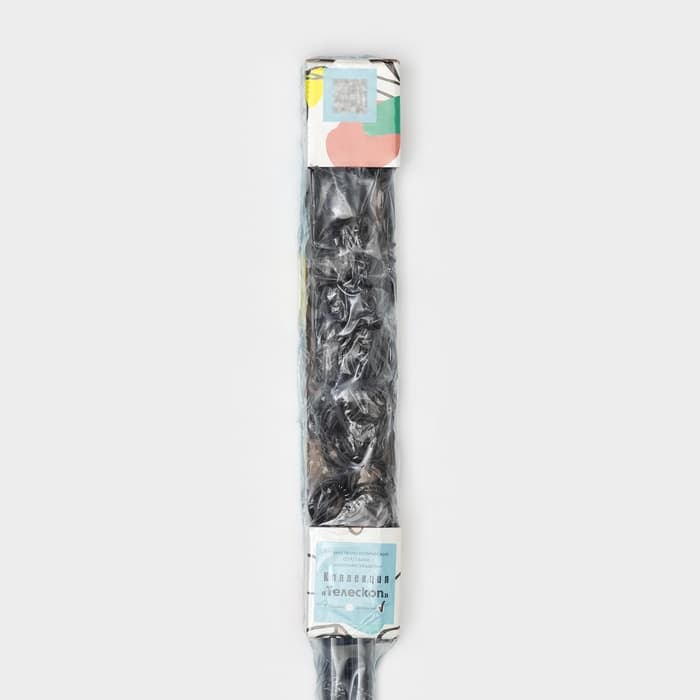 Карниз двухрядный кованый, 160-300 см, телескопический, металл, чёрный