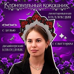 Кокошник карнавальный «Готический», фетр