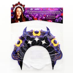 Ободок кокошник «Тёмный», фетр