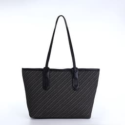 Сумка женская тоут на молнии, 30×11×25 см, чёрная