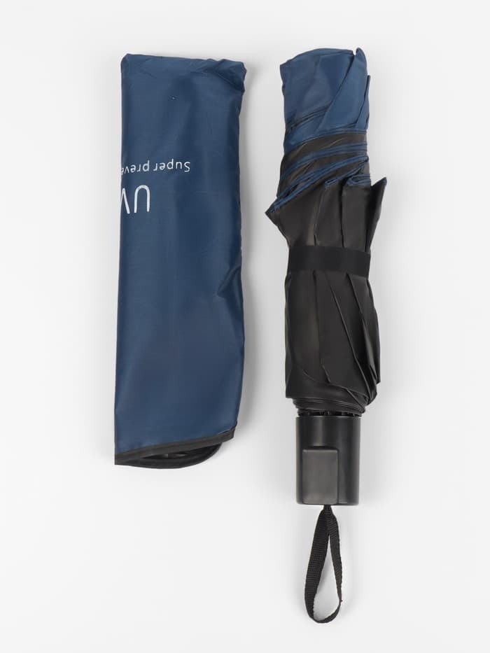 Зонт механический «Однотонный», 4 сложения, 8 спиц, R=47/55 см, d=94 см, синий