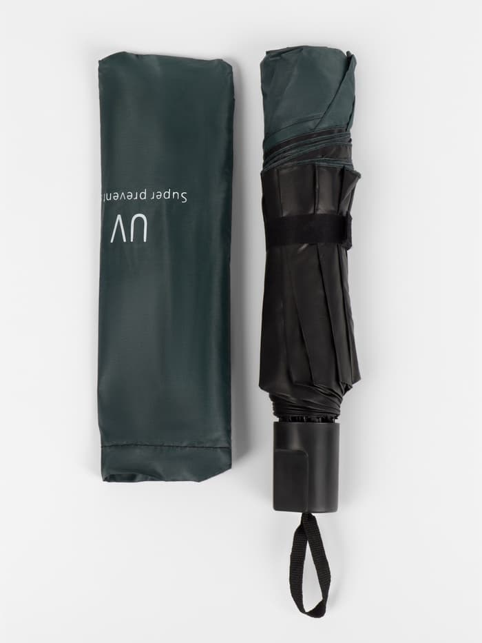 Зонт механический «Однотонный», 4 сложения, 8 спиц, R=47/55 см, d=94 см, цвет изумрудный