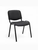 Стул офисный для посетителей «Клик Мебель. ИЗО», экокожа, цвет чёрный/чёрный