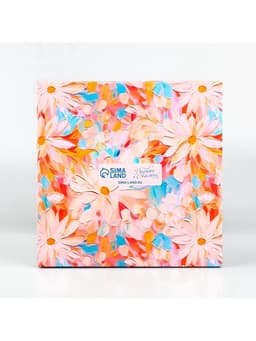 Коробка для цветов с вазой и пластиковыми окнами складная «Весенние цветы», 16×23×16 см