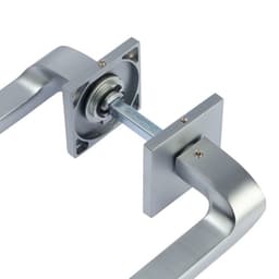 Ручка раздельная LOCKLAND 006 MSC, цвет матовый сатиновый хром